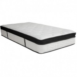 MFO Armand Collection 12 Inch Memory Foam and Pocket Spring Mattress, Twin in a Box