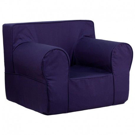 MFO Oversized Solid Navy Blue Kids Chair