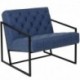 MFO Princeton Collection Retro Blue Leather Tufted Lounge Chair