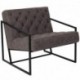 MFO Princeton Collection Retro Gray Leather Tufted Lounge Chair