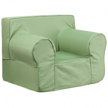 MFO Oversized Solid Green Kids Chair