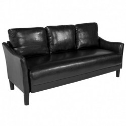 MFO Cruz Collection Sofa in Black Leather