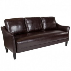 MFO Cruz Collection Sofa in Brown Leather