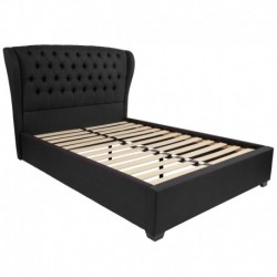 MFO Princeton Collection Full Size Bed in Black Fabric