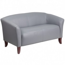 MFO Stanford Collection Gray Leather Loveseat