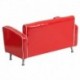MFO Kids Red and White Loveseat