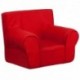MFO Small Solid Red Kids Chair
